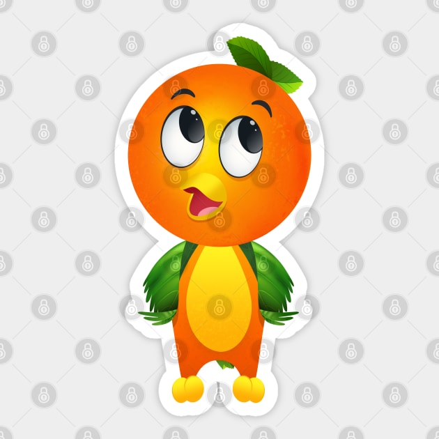 Florida Orange Bird Sticker by ThemeParkProps